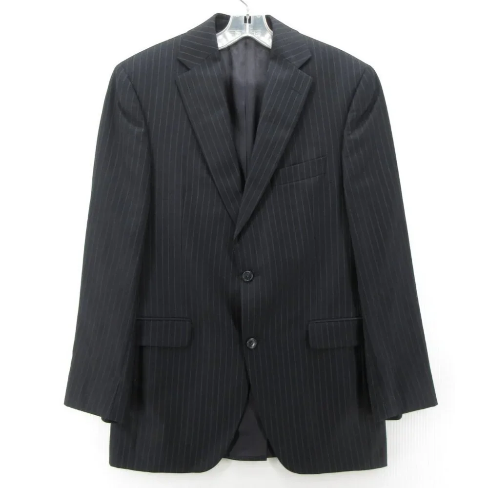 Jack Victor Sport Coat 38 Wool Blazer Striped Classic Y2K Jacket Union